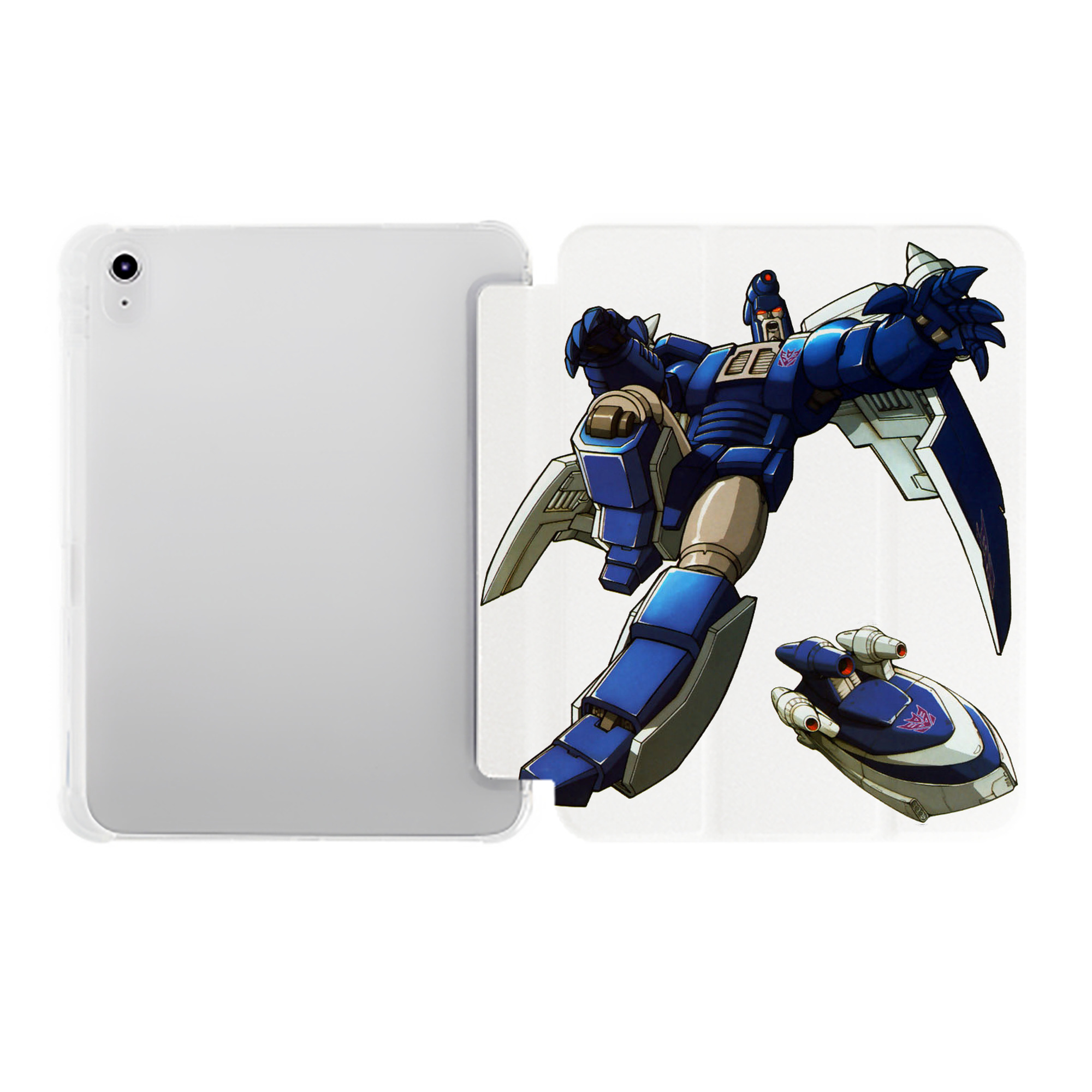 （画像用）  IPad ケース ペン収納付き 三つ折りスタンド PUレザー×シリコン 対応機種9.5/10.5/10.9インチ